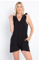 Ruffle Sleeve Romper