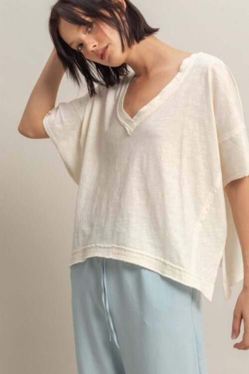 Oversized V-Neck Shirt
