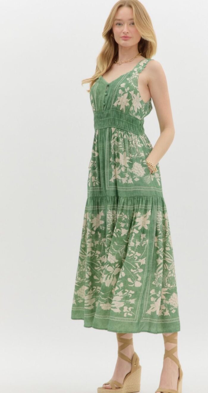 Scarf Pattern Dress - Image 2